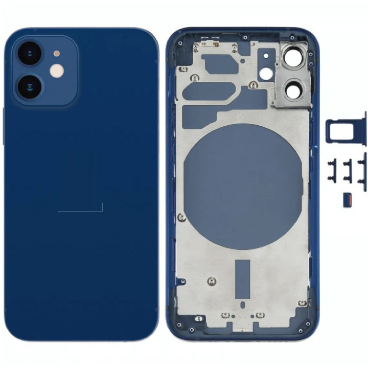 SPAREWARE®  Battery Cover Back Door Panel Body For iPhone 12 Mini -Blue (COMPLETE BODY PANEL)