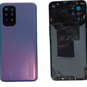 SPAREWARE® Back Panel Back Door Panel Body Cover For Oppo F19 Pro Plus -Purple (MIDDLE RING BACK PANEL BUTTON OR LENS WITH LOGO)
