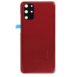 SPAREWARE® Battery Cover Back Door Body Panel For Samsung Galaxy S20 Plus -Red (WITH CAMERA LENS)