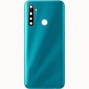 SPAREWARE® Back Panel Back Door Panel Body Cover For Realme 5i -Blue (WITH ALL LOGO)