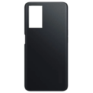 SPAREWARE® Back Panel Back Door Panel Body Cover For Oppo A76 -Black (WITH ALL LOGO)