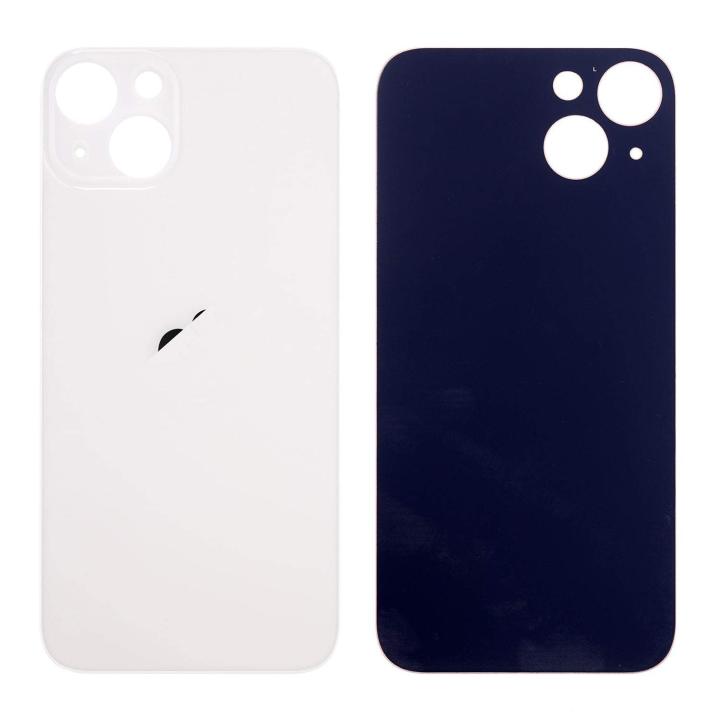 SPAREWARE® Replacement Back panel Back Glass Body Panel For iPhone 13 -White (WITH ALL LOGO)