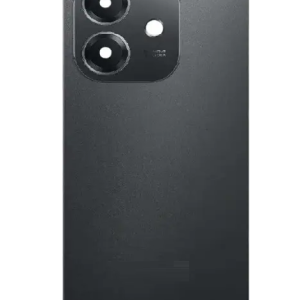 SPAREWARE® Back Panel Back Door Panel Body Cover For Oppo A3X 5G -Black(CAMERA LENS & WITH ALL LOGO)