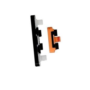 SPAREWARE® Out Key Power Volume Body Side Button For Google Pixel 4 -Black + Orange