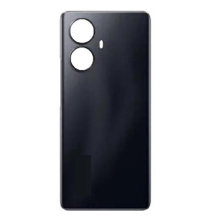 SPAREWARE® Back Panel Back Door Panel Body Cover For Realme 10 Pro Plus -Black (WITH ALL LOGO)