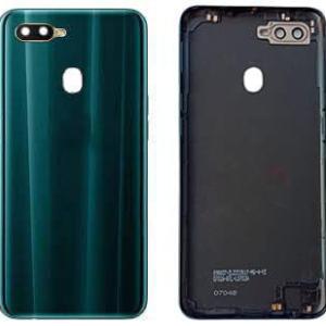 SPAREWARE® Back Panel Back Door Panel Body Cover For Oppo A7-Green (WITH ALL LOGO)