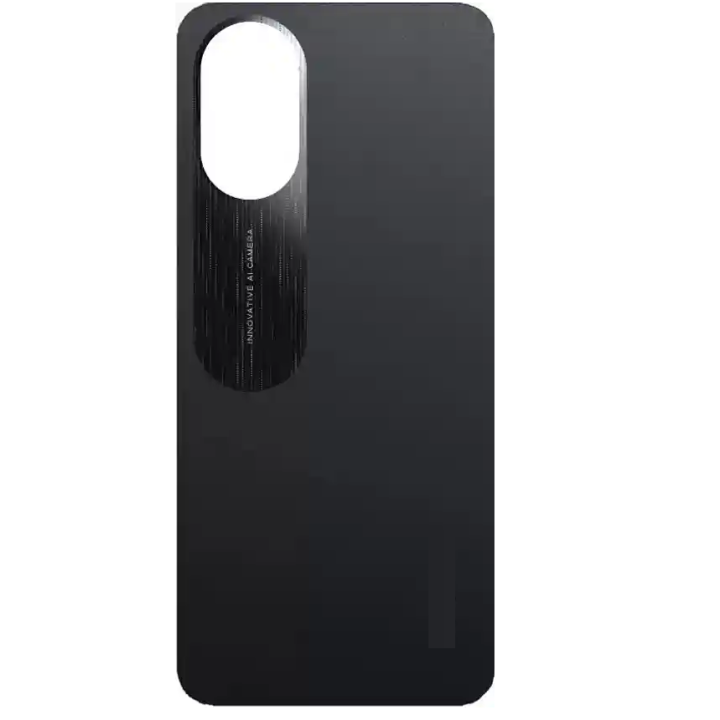SPAREWARE® Back Panel Back Door Panel Body Cover For Oppo A18 -Black (WITH ALL LOGO)