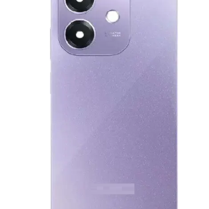 SPAREWARE® Back Panel Back Door Panel Body Cover For Oppo A3X 4G -Purple (CAMERA LENS & WITH ALL LOGO)