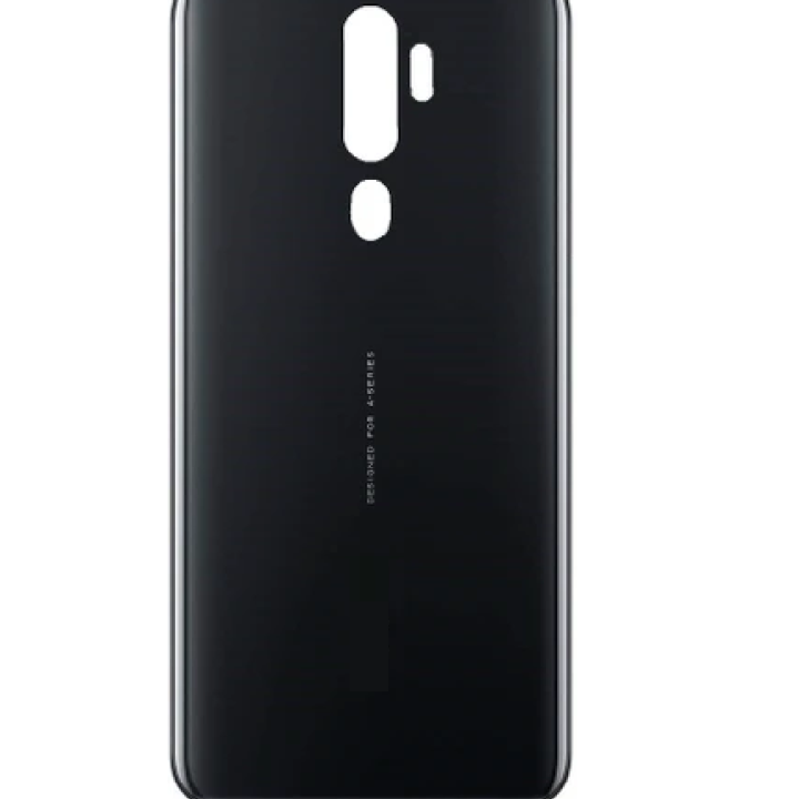 SPAREWARE® Back Panel Back Door Panel Body Cover For Oppo A9 2020 -Black (WITH ALL LOGO)