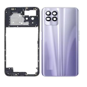 SPAREWARE® Back Panel Back Door Panel Body Cover For Realme 8i -Purple (MIDDLE RING BACK PANEL WITH ALL LOGO)