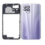 SPAREWARE® Back Panel Back Door Panel Body Cover For Realme 8i -Purple (MIDDLE RING BACK PANEL WITH ALL LOGO)
