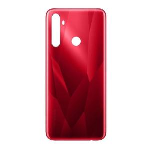 SPAREWARE® Back Panel Back Door Panel Body Cover For Realme 5S -Red (WITH ALL LOGO)