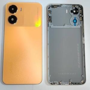 SPAREWARE® Back Door Panel Body Back Panel For Vivo Y56 -Gold (MIDEL RING BACK PANEL BUTTON OR CAMERA GLASS LENS WITH ALL LOGO)