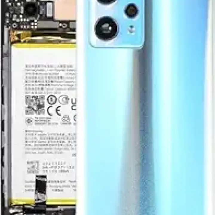SPAREWARE® Back Panel Back Door Panel Body Cover For Realme 9 Pro Plus -Blue (WITH  CAMERA LENS ALL LOGO)