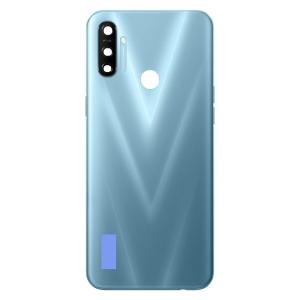SPAREWARE® Back Panel Back Door Panel Body Cover For Realme Narzo 20A -Blue (WITH ALL LOGO)