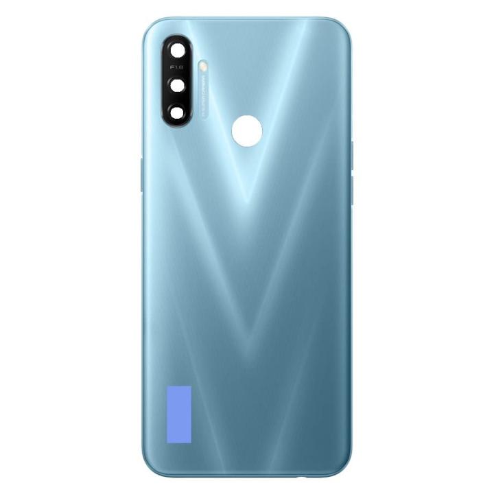 SPAREWARE® Back Panel Back Door Panel Body Cover For Realme Narzo 20A -Blue (WITH ALL LOGO)