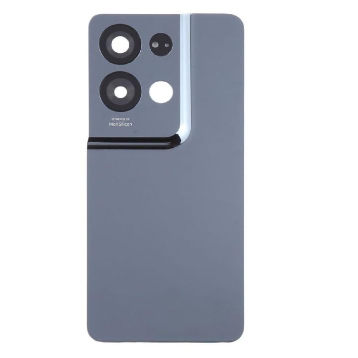 SPAREWARE® Back Panel Back Door Panel Body Cover For Oppo Reno 8 Pro -Black (WITH ALL LOGO)