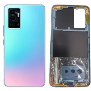 SPAREWARE® Back Door Panel Body Back Panel For Vivo Y75 4G -Green (MIDLE RING PANEL CAMERA LENS BUTTON WITH ALL LOGO)