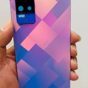 SPAREWARE® Back Door Panel Body Back Panel For Vivo Y73 -Blue (CAMERA LENS WITH ALL LOGO)