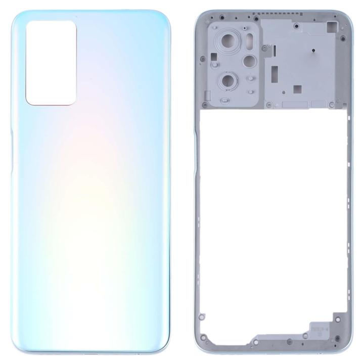 SPAREWARE® Back Panel Back Door Panel Body Cover For Oppo A96 -Blue (MIDDLE RING BACK SIDE BUTTON CAMERA LENS OR LOGO)