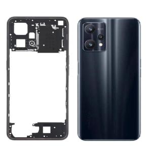 SPAREWARE® Back Panel Back Door Panel Body Cover For Realme 9 Pro Plus -Black (MIDDLE RING BACK PANEL WITH ALL LOGO)