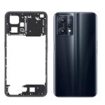 SPAREWARE® Back Panel Back Door Panel Body Cover For Realme 9 Pro Plus -Black (MIDDLE RING BACK PANEL WITH ALL LOGO)