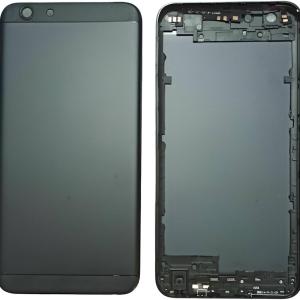 SPAREWARE® Back Panel Back Door Panel Body Cover For Oppo F1S -Black (WITH LOGO & BUTTON)