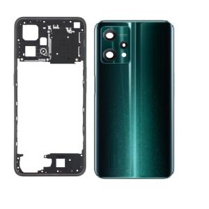 SPAREWARE® Back Panel Back Door Panel Body Cover For Realme 9 Pro Plus -Green (MIDDLE RING BACK PANEL WITH ALL LOGO)