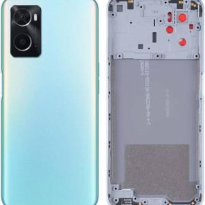 SPAREWARE® Back Panel Back Door Panel Body Cover For Oppo A76 -Blue (MIDDLE RING BACK SIDE BUTTON CAMERA LENS OR LOGO)