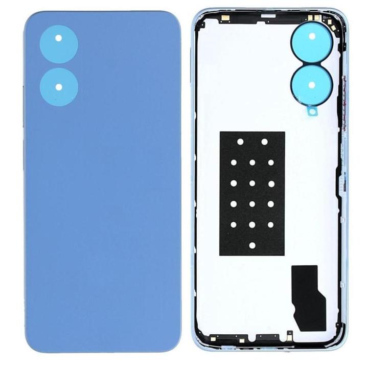 SPAREWARE® Back Panel Back Door Panel Body Cover For Oppo A17 -Blue (WITH ALL LOGO)