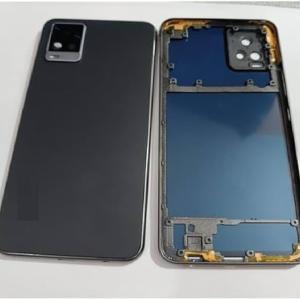 SPAREWARE® Back Door Panel Body Back Panel For Vivo V20 Pro 5G-Black (MIDDLE RING + BACK PANEL ALL LOGO)