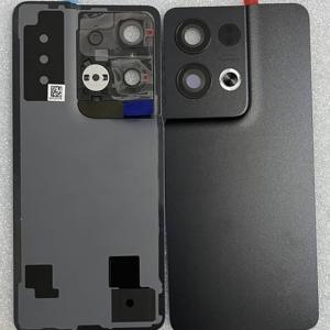 SPAREWARE® Back Panel Back Door Panel Body Cover For Oppo Reno 8 -Black (ORIGINAL HEAT GASKET CAMERA LENS WITH ALL LOGO)