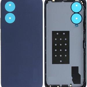 SPAREWARE® Back Panel Back Door Panel Body Cover For Oppo A17 -Black (WITH ALL LOGO)