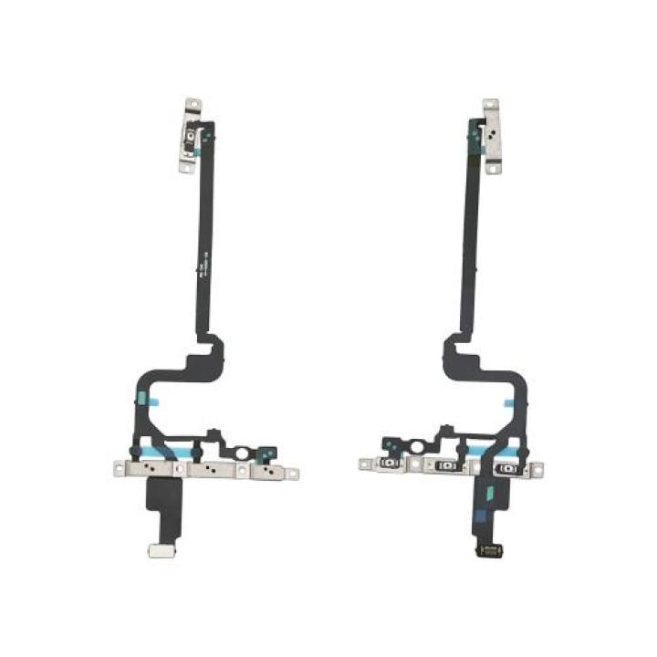 SPAREWARE® Power On Off Button Volume Up Down Button Flex Cable For iPhone 15 Pro Max