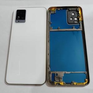 SPAREWARE® Back Door Panel Body Back Panel For Vivo V20 Pro 5G -White (MIDDLE RING + BACK PANEL ALL LOGO)