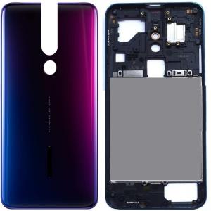 SPAREWARE® Back Panel Back Door Panel Body Cover For Oppo F11 Pro -Purple (MIDDLE RING BACK PANEL BUTTON OR LENS WITH LOGO)