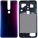 SPAREWARE® Back Panel Back Door Panel Body Cover For Oppo F11 Pro -Purple (MIDDLE RING BACK PANEL BUTTON OR LENS WITH LOGO)