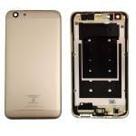 SPAREWARE® Back Panel Back Door Panel Body Cover For Oppo F3 -Gold (WITH LOGO & BUTTON)