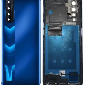 SPAREWARE® Back Panel Back Door Panel Body Cover For Realme Narzo 20 Pro -Blue (MIDDLE RING + BACK PANEL WITH ALL LOGO)