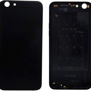 SPAREWARE® Back Panel Back Door Panel Body Cover For Oppo A57 -Black (WITH ALL LOGO)