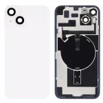 SPAREWARE® Replacement Back panel Back Glass Body Panel For iPhone 14 -White (WITH MAGSAFE MAGNET & ALL LOGO)
