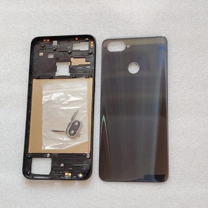 SPAREWARE® Back Panel Back Door Panel Body Cover For Realme 2 Pro -Black (MIDDLE RING BACK PANEL WITH ALL LOGO)