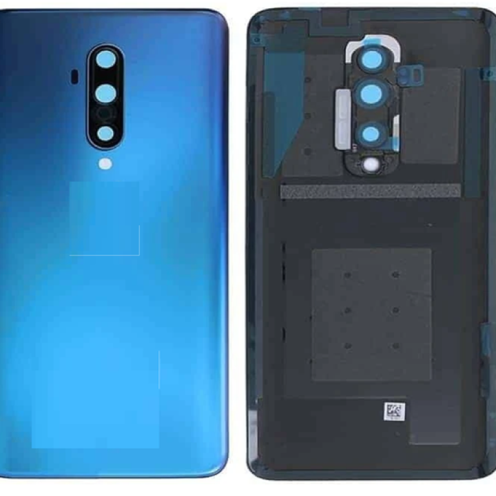 SPAREWARE® Battery Cover Back Door Panel Body For Oneplus 7T Pro - Blue(WITH CAMERA LENS)