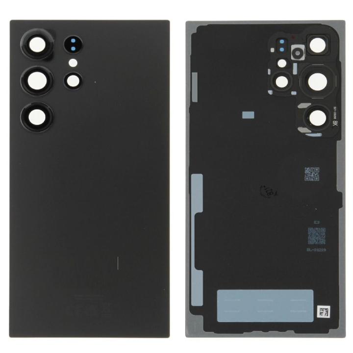 SPAREWARE® Battery Cover Back Door Body Panel For Samsung Galaxy S24 Ultra -Black