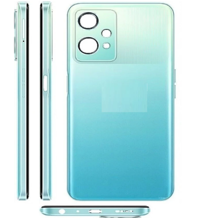 SPAREWARE® Battery Cover Back Door Panel For Oneplus Nord CE 2 Lite 5G -Blue (MIDDLE RING + BACK PANEL)