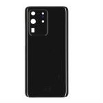 SPAREWARE® Battery Cover Back Door Body Panel For Samsung Galaxy S20 Ultra -Black (WITH CAMERA LENS)