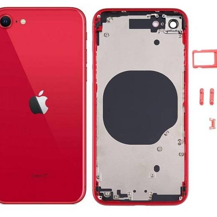 SPAREWARE®  Battery Cover Back Door Panel Body For iPhone SE 2020 -Red (COMPLETE BODY PANEL)