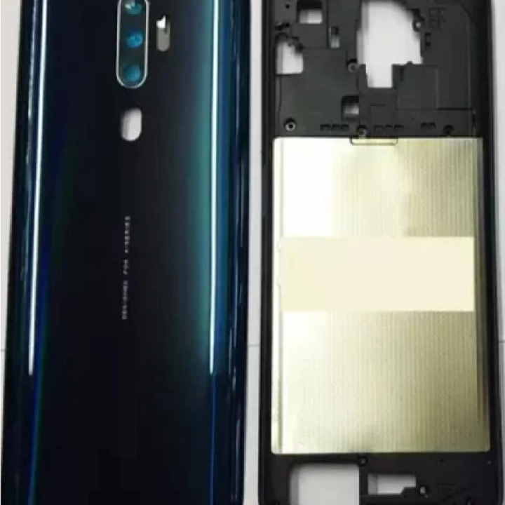 SPAREWARE® Back Panel Back Door Panel Body Cover For Oppo A9 2020 -Green (MIDDLE RING BACK SIDE BUTTON CAMERA LENS OR LOGO)