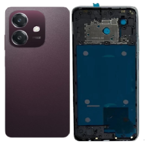 SPAREWARE® Back Panel Back Door Panel Body Cover For Oppo A3X 4G-P (MurpleIDDLE RING BACK SIDE BUTTON CAMERA LENS OR LOGO)