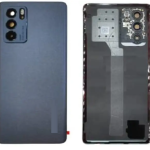 SPAREWARE® Back Panel Back Door Panel Body Cover For Oppo Reno 6 Pro -Black (ORIGINAL HEAT GASKET CAMERA LENS WITH ALL LOGO)